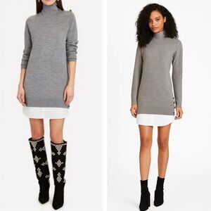 Veronica Beard Soval Layered Sweater Dress Wool Size Small